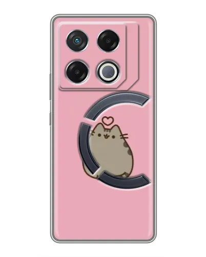 Чехол для Infinix GT 20 Pro с картинкой «Pusheen сердце»