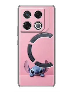 Чехол для Infinix GT 20 Pro с картинкой «Stitch выглядывает» Чехол для Infinix GT 20 Pro с картинкой «Stitch выглядывает»