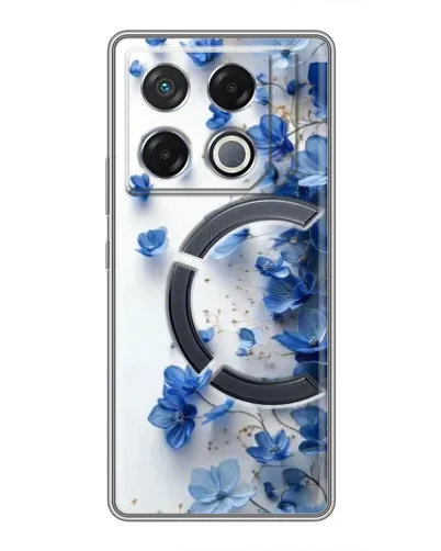 Чехол для Infinix GT 20 Pro с картинкой «Голубой цветочный каскад» Чехол для Infinix GT 20 Pro с картинкой «Голубой цветочный каскад»