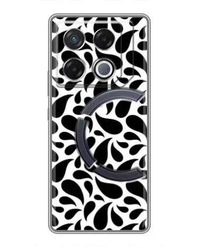 Чехол для Infinix GT 20 Pro с картинкой «Контрастные черные капли»