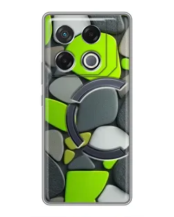 Чехол для Infinix GT 20 Pro с картинкой «Яркая неоновая галька»