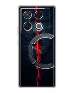 Чехол для Infinix GT 20 Pro с картинкой «Kрасная лавовая трещина»