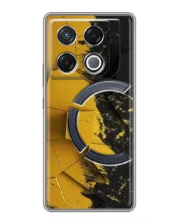 Чехол для Infinix GT 20 Pro с картинкой «Золотые осколки геометрии»