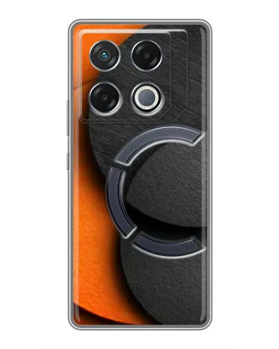 Чехол для Infinix GT 20 Pro с картинкой «Геометрия оранжевых кругов»