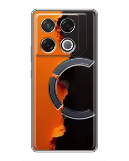 Чехол для Infinix GT 20 Pro с картинкой «Оранжевый разлом»