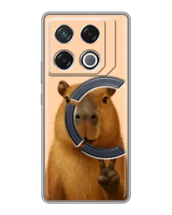 Чехол для Infinix GT 20 Pro с картинкой «Капибара виктория»