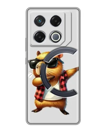 Чехол для Infinix GT 20 Pro с картинкой «Капибара рэпер даб»