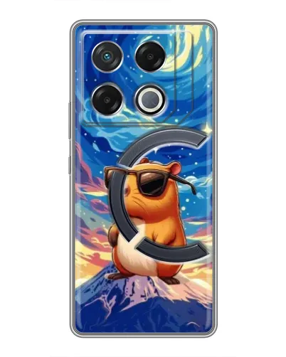 Чехол для Infinix GT 20 Pro с картинкой «Капибара Ван Гога»