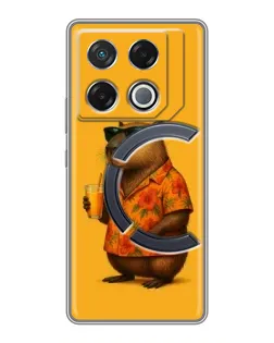 Чехол для Infinix GT 20 Pro с картинкой «Капибара на отдыхе»
