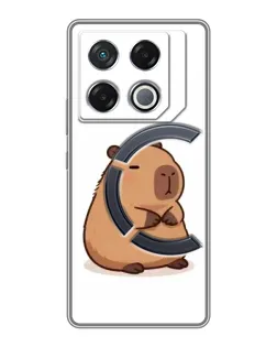 Чехол для Infinix GT 20 Pro с картинкой «Толстенькая капибара»