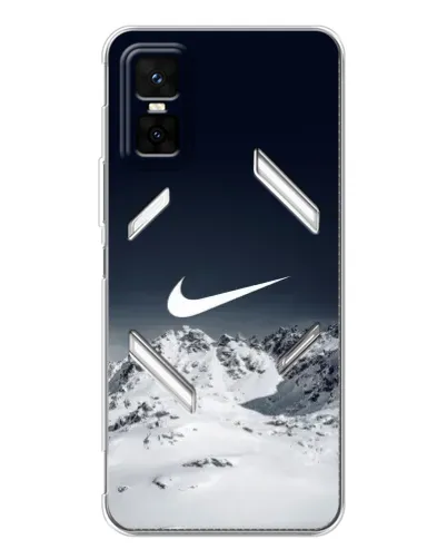 Чехол для Infinix GT 30 Pro с картинкой «Nike — зимние горы»