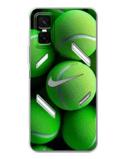 Чехол для Infinix GT 30 Pro с картинкой «Теннисные мячи Найк»