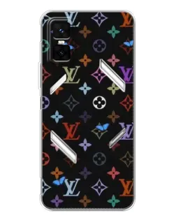 Чехол для Infinix GT 30 Pro с картинкой «Цветная монограмма LV»
