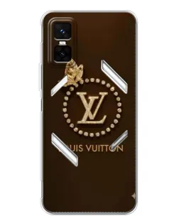 Чехол для Infinix GT 30 Pro с картинкой «LV — золотая печать»