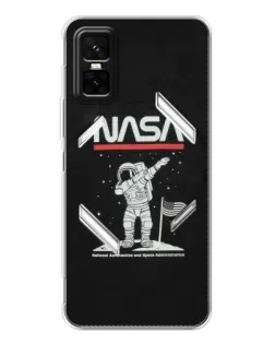 Чехол для Infinix GT 30 Pro с картинкой «NASA — шагаем по Луне» Чехол для Infinix GT 30 Pro с картинкой «NASA — шагаем по Луне»