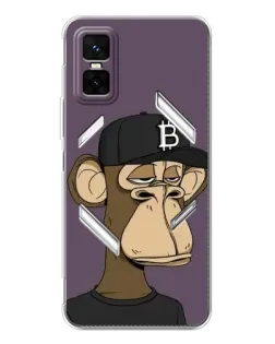 Чехол для Infinix GT 30 Pro с картинкой «Bored Ape в кепке»