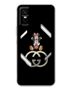 Чехол для Infinix GT 30 Pro с картинкой «Минни Маус на лого»