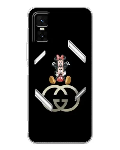 Чехол для Infinix GT 30 Pro с картинкой «Минни Маус на лого»