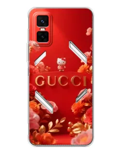 Чехол для Infinix GT 30 Pro с картинкой «Gucci — золотой сад»