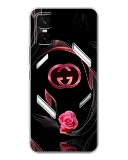 Чехол для Infinix GT 30 Pro с картинкой «Gucci — неоновая роза»