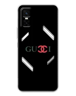 Чехол для Infinix GT 30 Pro с картинкой «Gucci — красный градиент»