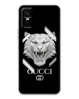 Чехол для Infinix GT 30 Pro с картинкой «Gucci — серебряный лев»