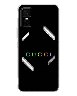 Чехол для Infinix GT 30 Pro с картинкой «Gucci — неоновый минимализм»
