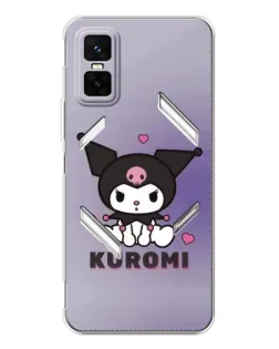 Чехол для Infinix GT 30 Pro с картинкой «Kuromi — фиолетовый арт» Чехол для Infinix GT 30 Pro с картинкой «Kuromi — фиолетовый арт»
