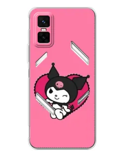 Чехол для Infinix GT 30 Pro с картинкой «Kuromi — любовь в сердце» Чехол для Infinix GT 30 Pro с картинкой «Kuromi — любовь в сердце»