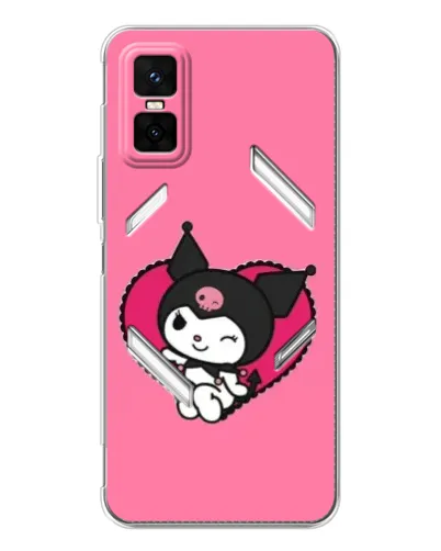 Чехол для Infinix GT 30 Pro с картинкой «Kuromi — любовь в сердце»