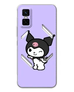 Чехол для Infinix GT 30 Pro с картинкой «Классическая Kuromi» Чехол для Infinix GT 30 Pro с картинкой «Классическая Kuromi»