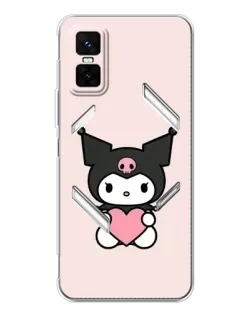 Чехол для Infinix GT 30 Pro с картинкой «Kuromi и сердце» Чехол для Infinix GT 30 Pro с картинкой «Kuromi и сердце»
