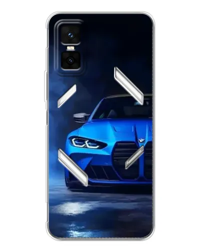 Чехол для Infinix GT 30 Pro с картинкой «Голубая BMW M4» Чехол для Infinix GT 30 Pro с картинкой «Голубая BMW M4»