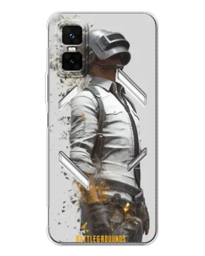 Чехол для Infinix GT 30 Pro с картинкой «PUBG — боец в пыли»