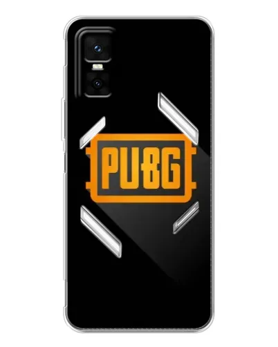 Чехол для Infinix GT 30 Pro с картинкой «PUBG — рамка лого»
