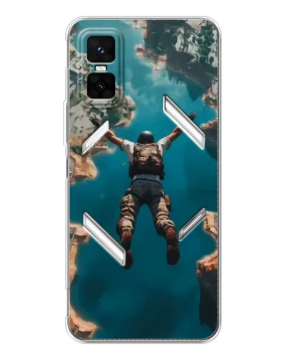 Чехол для Infinix GT 30 Pro с картинкой «PUBG — свободное падение»