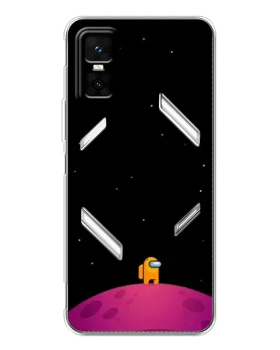 Чехол для Infinix GT 30 Pro с картинкой «Одинокий герой на планете»