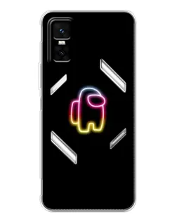 Чехол для Infinix GT 30 Pro с картинкой «Among Us градиент»