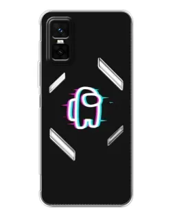 Чехол для Infinix GT 30 Pro с картинкой «Among Us неон»
