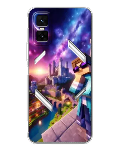 Чехол для Infinix GT 30 Pro с картинкой «Стив и космос»