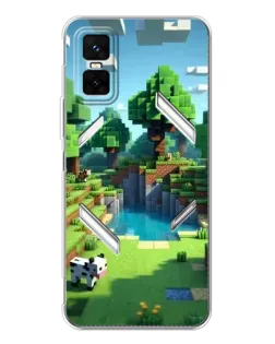 Чехол для Infinix GT 30 Pro с картинкой «Minecraft летний день»