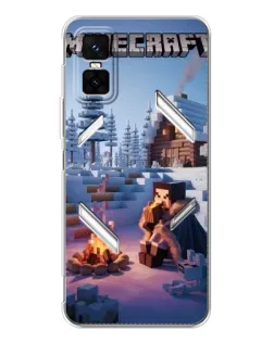 Чехол для Infinix GT 30 Pro с картинкой «Зимний Minecraft»