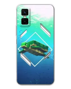 Чохол для Infinix GT 30 Pro з картинкою «Черепаха Minecraft»