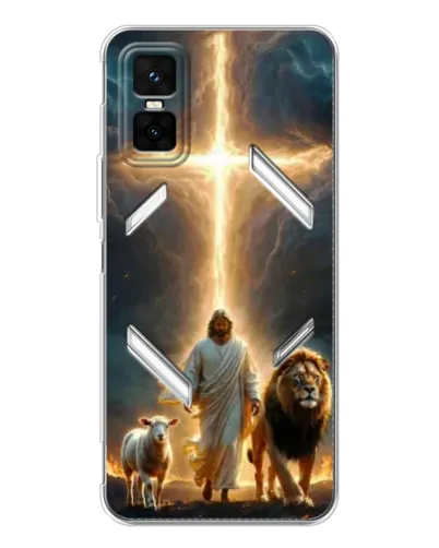 Чехол для Infinix GT 30 Pro с картинкой «Лев Иуды и Свет» Чехол для Infinix GT 30 Pro с картинкой «Лев Иуды и Свет»