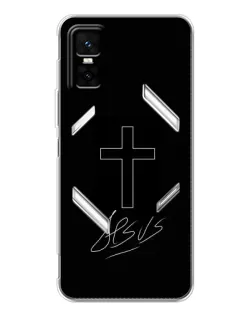 Чохол для Infinix GT 30 Pro з картинкою «Графічний хрест Jesus»