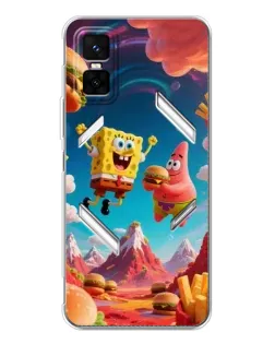 Чехол для Infinix GT 30 Pro с картинкой «Космический фастфуд»