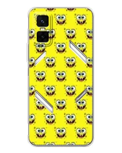 Чехол для Infinix GT 30 Pro с картинкой «Паттерн Губка Боб»