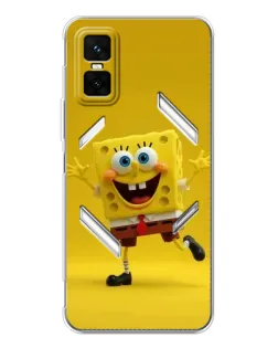 Чехол для Infinix GT 30 Pro с картинкой «Позитивный Губка Боб»
