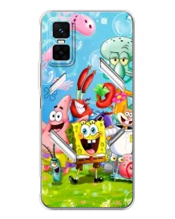 Чехол для Infinix GT 30 Pro с картинкой «Губка Боб и друзья»