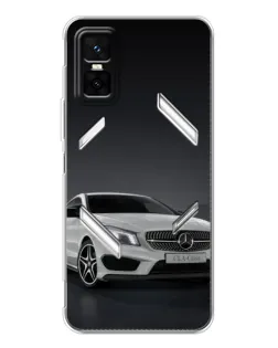 Чехол для Infinix GT 30 Pro с картинкой «Mercedes AMG GT Silver»